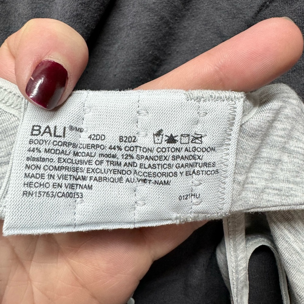 Bali 42 DD bra. Gray color. - Picture 5 of 5